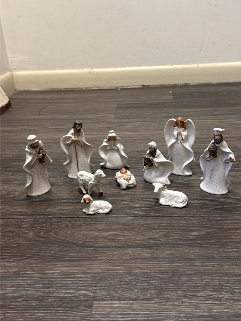 Classic White Ceramic Nativity Set - Home Accents